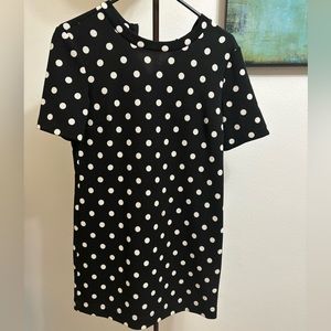 Forever 21 black polka dot short dress
